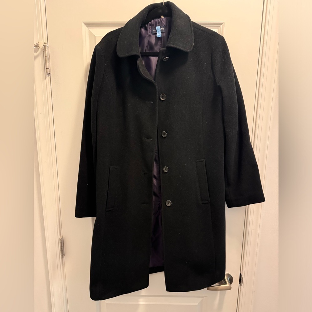 Lands end women’s wool top coat